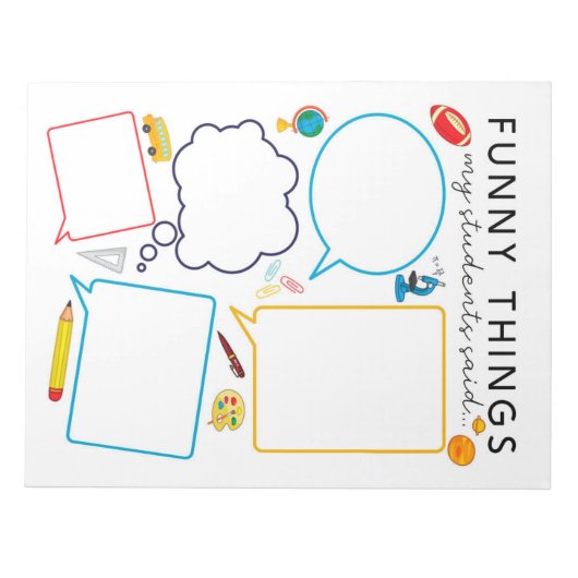 Grappig wat mijn studenten zeiden notitieblok (Voorkant)