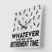 Grappig wat pensioen vierkante klok (Hoek)