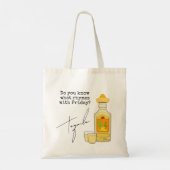 Grappig Wat rijmt met vrijdag? tequila Tote Bag (Achterkant)