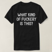 Grappig wat voor klootzak is deze sarcastische gra t-shirt (Design voorkant)