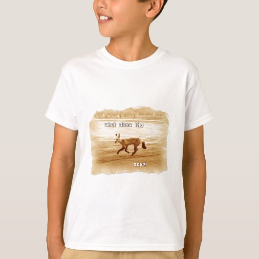 grappig wat zegt de vos t-shirt (Voorkant)