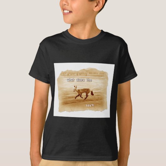 grappig wat zegt de vos t-shirt (Voorkant)