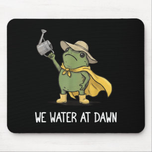 Grappig Water Bij Ochtend Gluurder Kikker Meme Pla Muismat