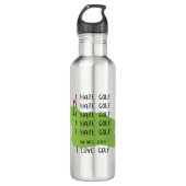 Grappig water fles cadeau voor golfliefhebbers (Voorkant)