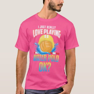 Grappig Water Polo Shirt Ik hou van Water Polo Jok