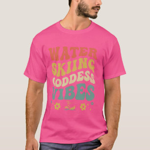 Grappig Water Ski Meisje Skiër Cool Surface Wa T-shirt