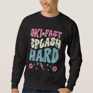 Grappig Water Ski Meisje Skiër Cool Surface Wa Trui