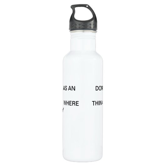 Grappig Waterfles (Achterkant)