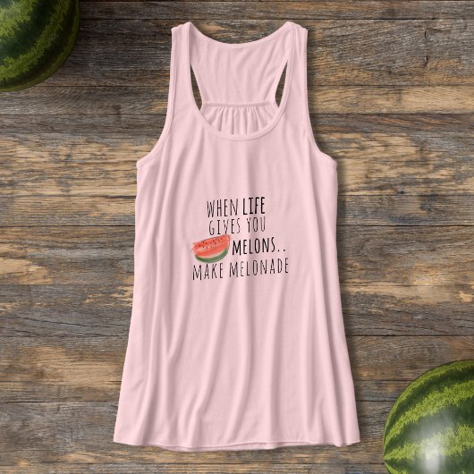 Grappig Watermeloen Quote Melonade Tanktop