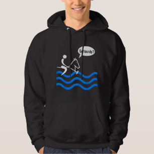 Grappig Waterpolo Paard speelt waterpolo Hoodie