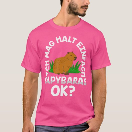 Grappig watervarken Gezegde Capybara T-shirt (Voorkant)