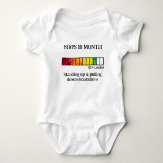 Grappig Waterverf Baby Mijlpaal Body | 10 Maand Romper