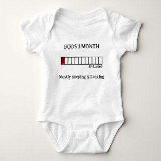Grappig Waterverf Baby Mijlpaal Body | 1 Maand Romper