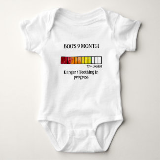 Grappig Waterverf Baby Mijlpaal Body | 9 Maand Romper