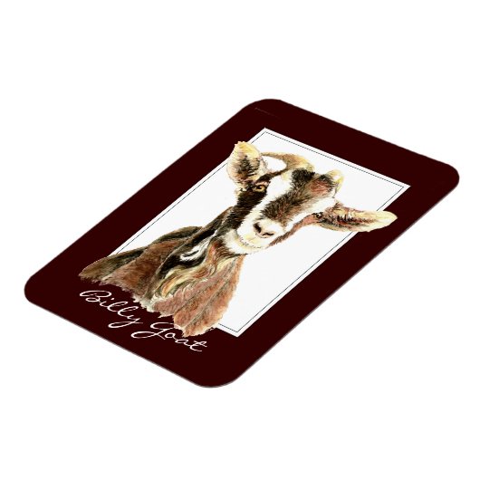 Grappig Waterverf Billy Geitendier Magneet (Linkerzijde)