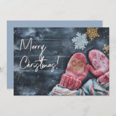 Grappig Waterverf kerst Wenskaart Feestdagenkaart (Voorkant / Achterkant)