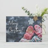 Grappig Waterverf kerst Wenskaart Feestdagenkaart (Staand voorkant)