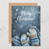Grappig Waterverf kerst Wenskaart Feestdagenkaart (Voorkant / Achterkant)