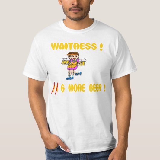 Grappig wazig dubbel zien meer bier t-shirt (Voorkant)