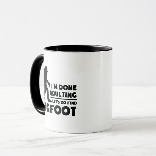 Grappig, we gaan Bigfoot Gift zoeken Mok (Voorkant links)