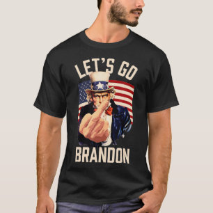 Grappig, we gaan Brandon oom Sam Let's Go Brandon T-shirt