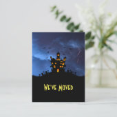 Grappig, we hebben Spooky Black Haunted House verp Briefkaart (Staand voorkant)