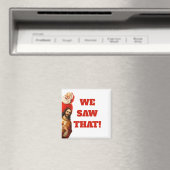Grappig “We Saw That” Kerstman en Jezus Design Magneet (Insitu (Vaatwasser))