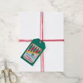 Grappig, we vissen u een vrolijk kerstfeest cadeaulabel (Met Touw)