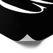 Grappig, we zijn allemaal gekke White Text Black Poster (Hoek)