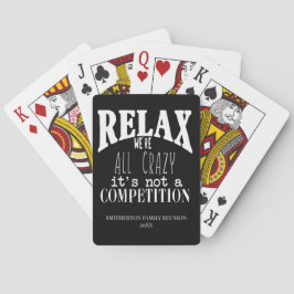Grappig We zijn gek niet concurrentie Familiereüni Pokerkaarten