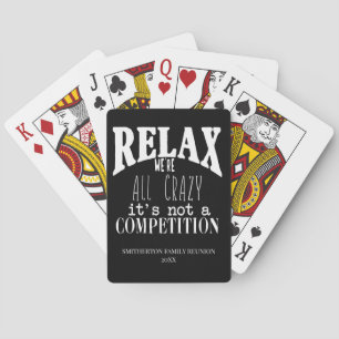 Grappig We zijn gek niet concurrentie Familiereüni Pokerkaarten