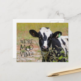 Grappig: "We zijn op weg!" Koe Verplaatsende Aanko Briefkaart