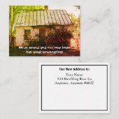 Grappig—We zijn verhuisd naar Great Landscaping No Notitiekaartje (Voorkant / Achterkant)