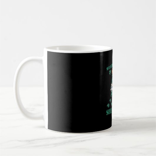Grappig weer Watcher Gnomies St. Patrick's Day Koffiemok (Links)