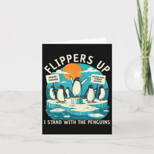grappig weerstaan pinguïns protest tegen tarieven kaart