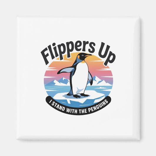 Grappig weerstaan pinguïns protesteren tegen tarie magneet (Voorkant)