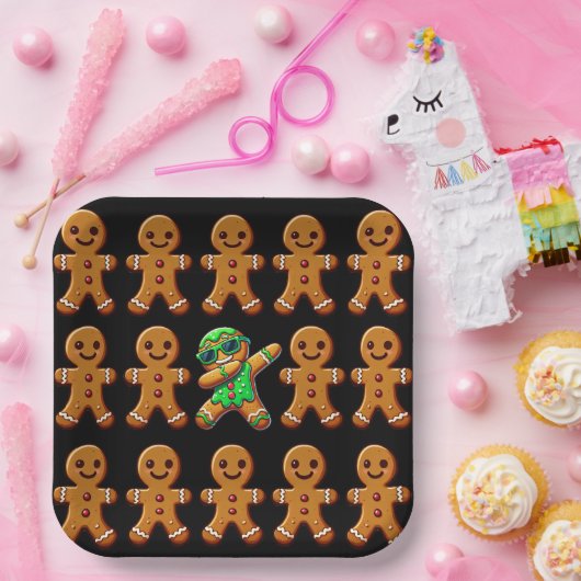 Grappig Wees Anders Breek de Mold Gingerbread Mann Papieren Bordje (Feest)