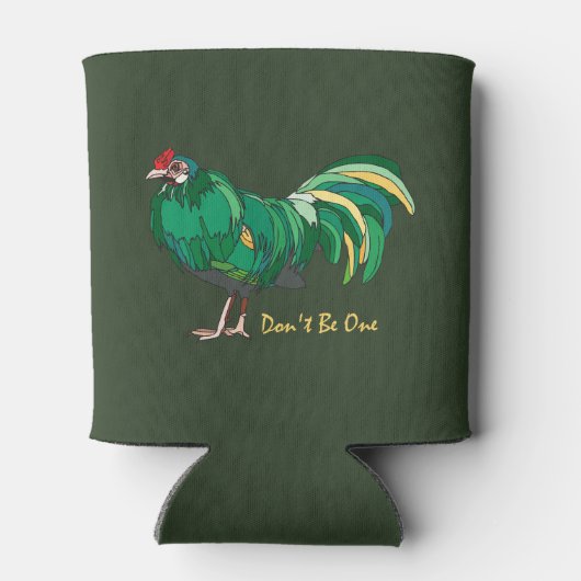 Grappig, wees er geen. Slechte houding Rooster Blikjeskoeler (Achterkant)