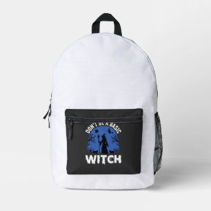 Grappig Wees Geen Basisheks Halloween-ontwerp Bedrukte Rugzak