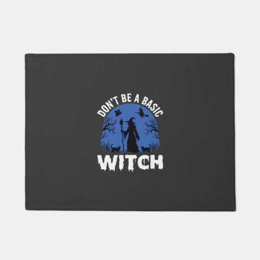 Grappig Wees Geen Basisheks Halloween-ontwerp Deurmat (Voorkant)