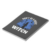 Grappig Wees Geen Basisheks Halloween-ontwerp Notitieblok (Linkerzijde)