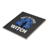 Grappig Wees Geen Basisheks Halloween-ontwerp Tegeltje (Zijkant)