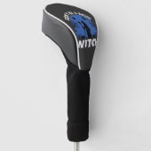 Grappig Wees Geen Gewone Heks Halloween Ontwerp Golfheadcover (Schuin)