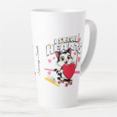 Grappig "Wees mijn Valentijn" voor haar - Schattig Latte Mok (Rechterhoek)