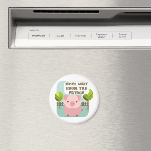 Grappig, weg van de Fridge Pig Magneet (Insitu (Vaatwasser))