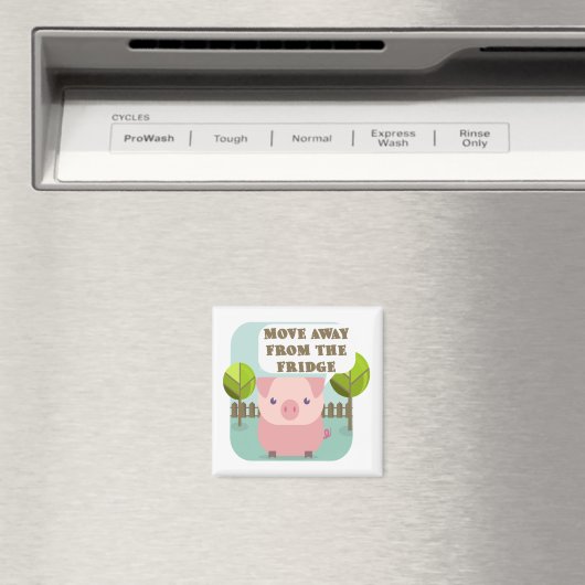 Grappig, weg van de Fridge Pig Magneet (Insitu (Vaatwasser))