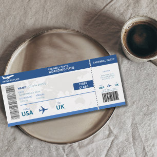 Grappig Weggaan feest, instapkaart Kaart