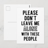 Grappig weggaan voor collega-baas, ruw pensioen briefkaart (Voorkant / Achterkant)