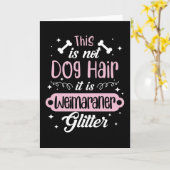 Grappig Weimaraner honden cadeau idee Kaart (Gele Bloem)