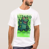 Grappig Weirdcore Lizard Lizard Meme T-shirt (Voorkant)